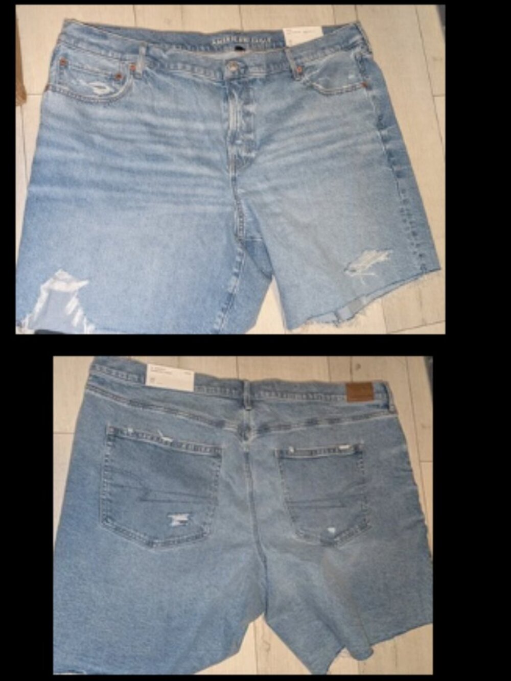 NWT American Eagle Strigid 8" Perfect Bermuda Denim Shorts Plus Size Womens 20